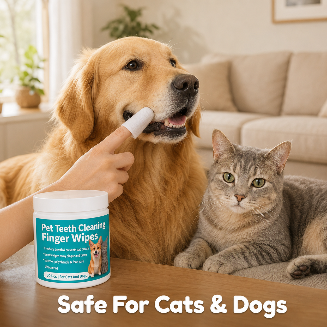 PawPearl™ Dental Finger Wipes